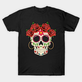 Floral Sugar Skull T-Shirt